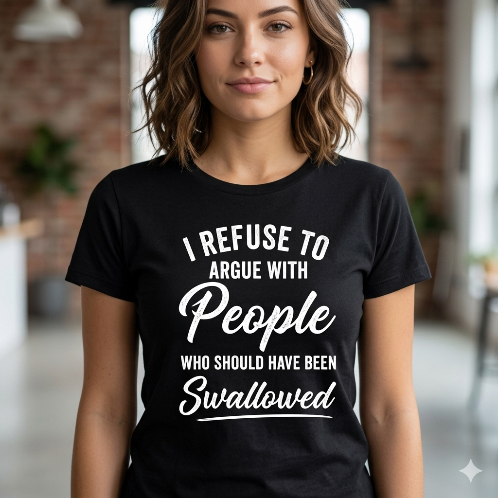 "I Refuse To Argue" Savage T-Shirt