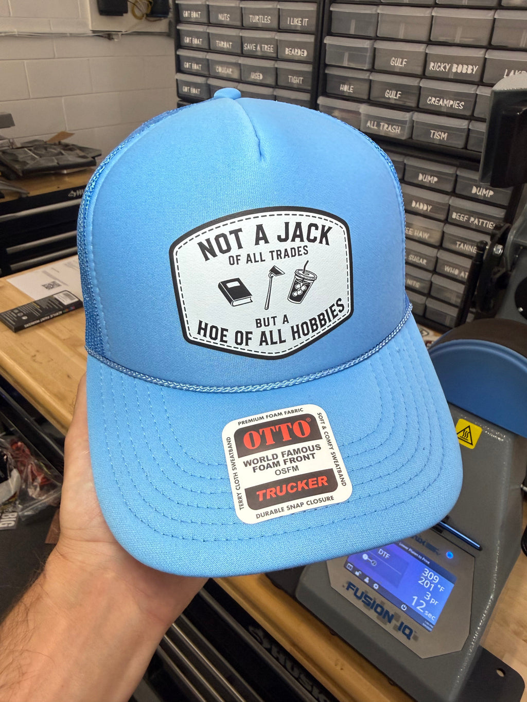 Not A Jack Of All Trades But A Hoe Of All Hobbies Trucker Hat