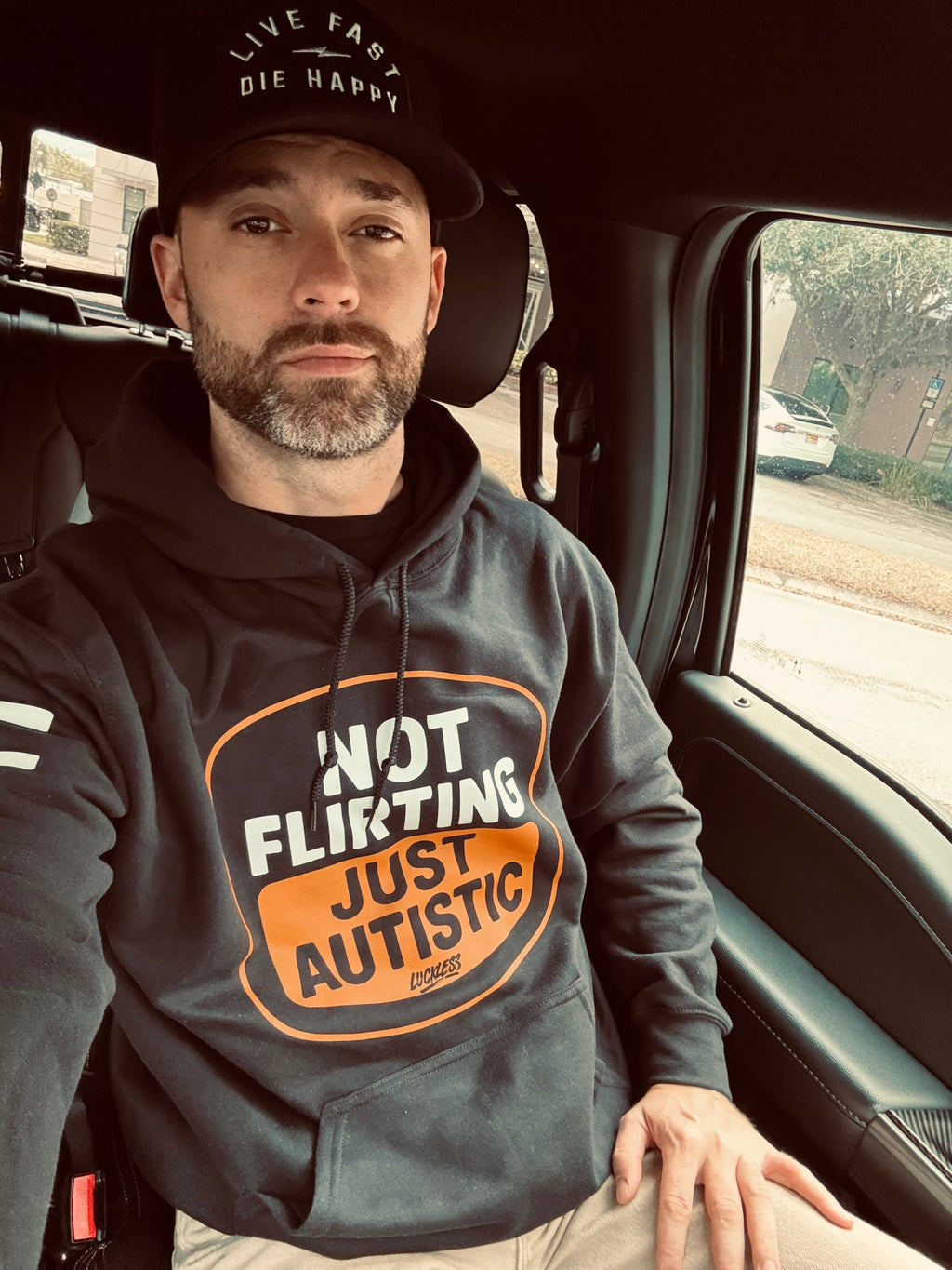 Not Flirting Just Autistic Hoodie