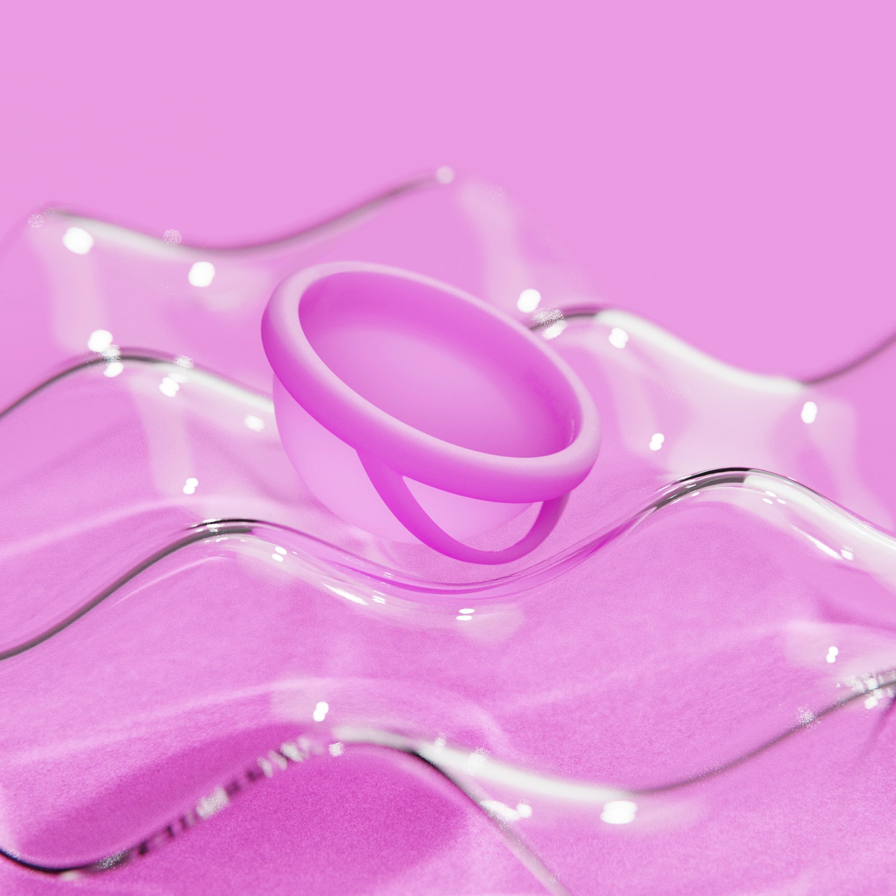 Reusable Menstrual Disc with Easy to Reach Loop